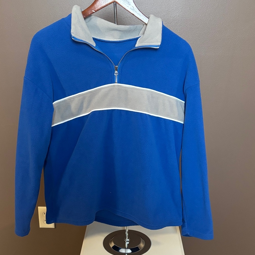 SHEIN Blue Fleece Pullover